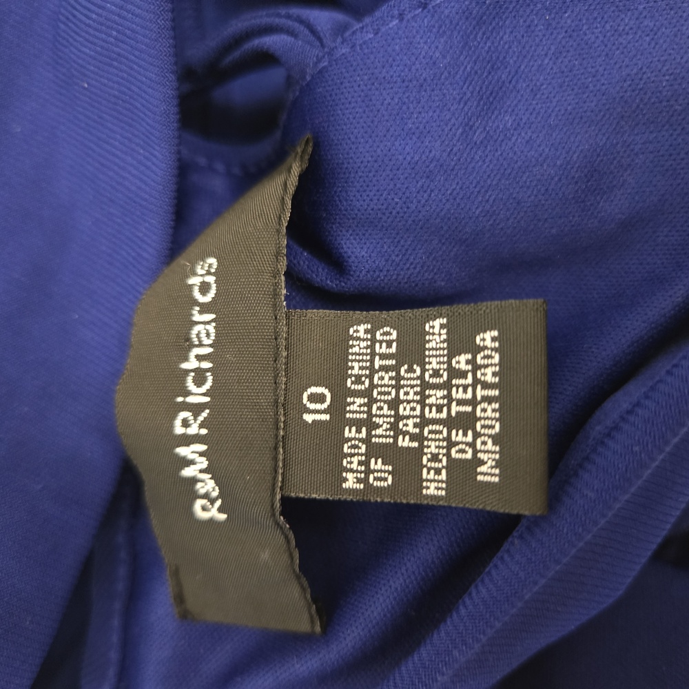 R & M Richards Long Halter Dress With Rhinetone Waistline Size 10 - Picture 16 of 17